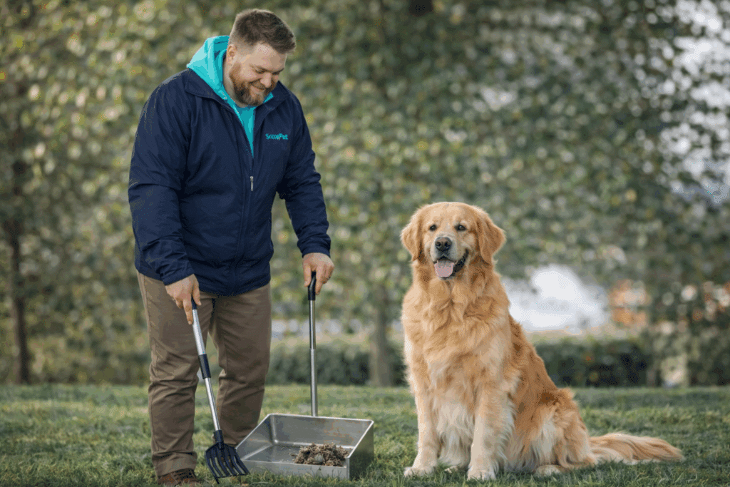 ScooPet Tech performing Professional Dog Poop Removal in Northeast Ohio