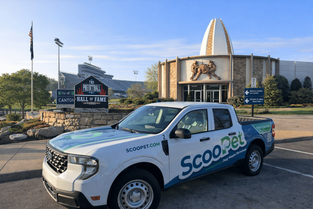 Scoopet dog poop pickup truck in Canton